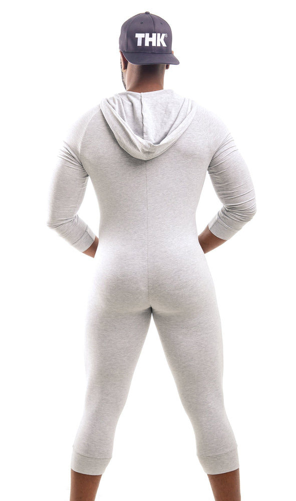 
                  
                    PREORDER - Two Kings Unlimited/THK Brand Light Gray Hooded Onesie - THIRSTYMALE.COM
                  
                