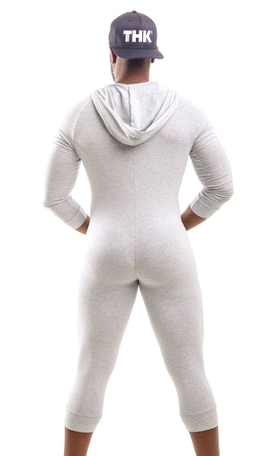 
                  
                    PREORDER - Two Kings Unlimited/THK Brand Light Gray Hooded Onesie - THIRSTYMALE.COM
                  
                