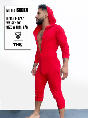 
                  
                    PREORDER - Two Kings Unlimited/THK Brand Red Hooded Onesie - THIRSTYMALE.COM
                  
                